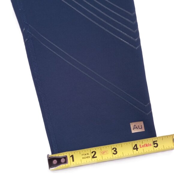 Aurum Amore Cropped Leggings Women's Navy Blue Designed in Canada Size Medium - Picture 4 of 6